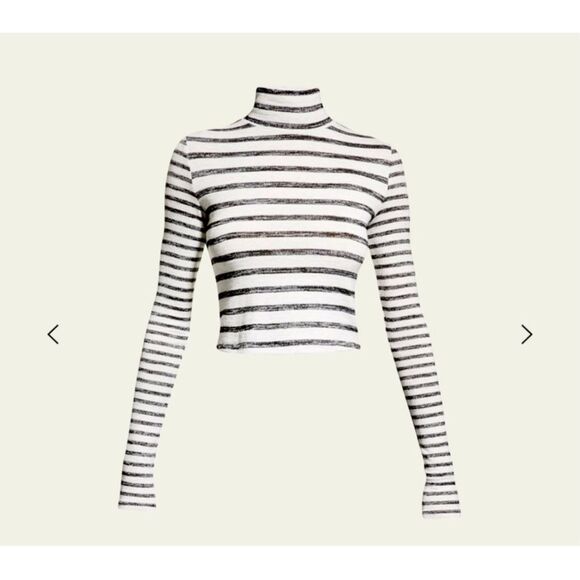 Rag & Bone $195 the knit turtleneck striped women's Medium NEW - Picture 4 of 9